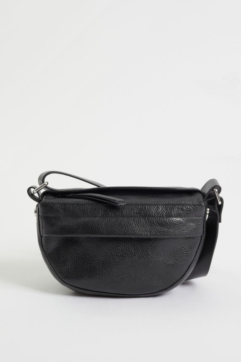 Small Soft Leather Crossbody Bag - Black - Ladies | H&M GB | H&M (UK, MY, IN, SG, PH, TW, HK)
