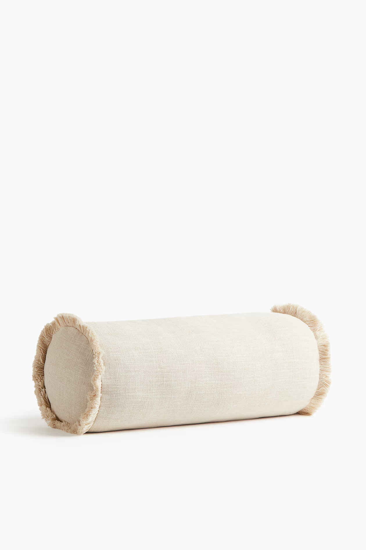 Linen-Blend Bolster with Fringe | H&M (US + CA)