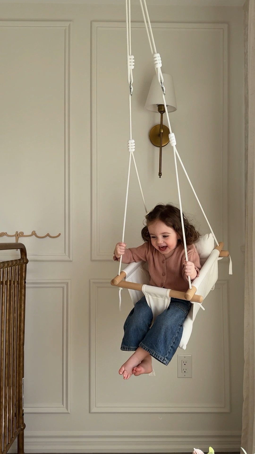 don’t blink ❤️‍🩹 only a year separating the first and last video, but a hundred different versions of this little girl I’ve gotten to meet along the way.. forever learning how to let go and hold on tight.

the only thing that has stayed the same is our love for the swing in our nursery. 

#LTKkids #LTKfamily #LTKbaby