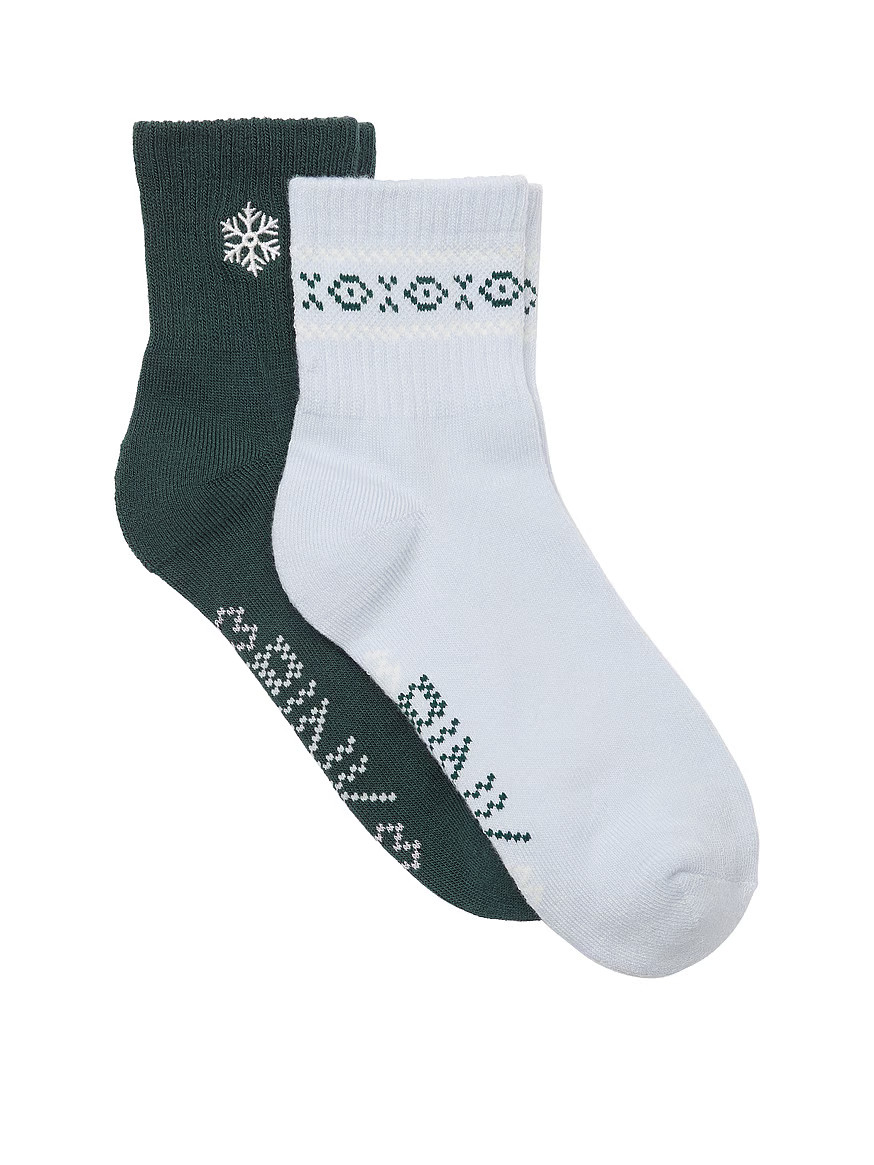 Buy Quarter Sock 2 Pack - Order Socks online 5000008615 - PINK US | Victoria's Secret (US / CA )