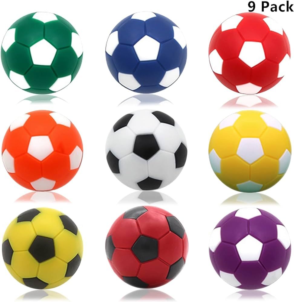OuMuaMua 9pcs Foosball Table Balls 1.42 Inch Table Soccer Balls for Foosball Tabletop Game Foosba... | Amazon (US)
