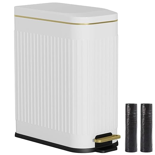 Doyingus 4 Gallon Trash Can with Lid Soft Close, Stainless Steel Foot Pedal Garbage Can with Inne... | Amazon (US)