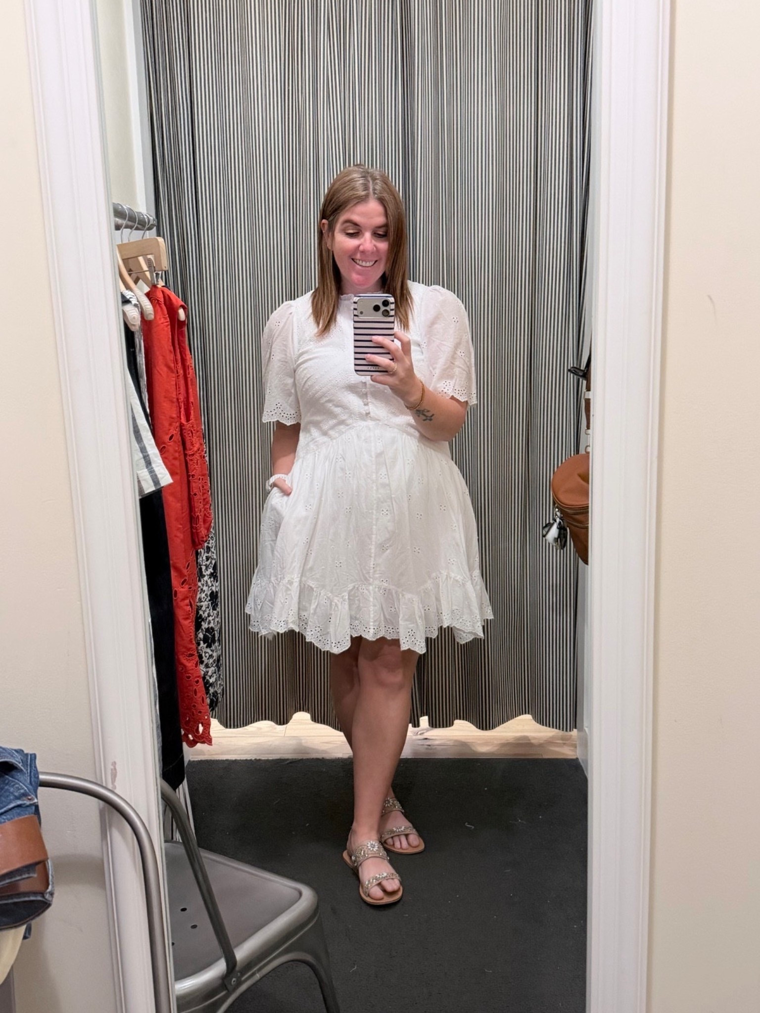 A white dress is perfect for spring and summer! They are also a need for upcoming graduations or bridal celebrations! This dress runs TTS and is just so pretty! 

#LTKootd #LTKMidsize #LTKOver40