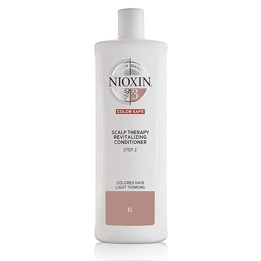Nioxin System 3 Scalp Therapy Conditioner, Color Treated Hair with Light Thinning, 33.8 oz | Amazon (US)