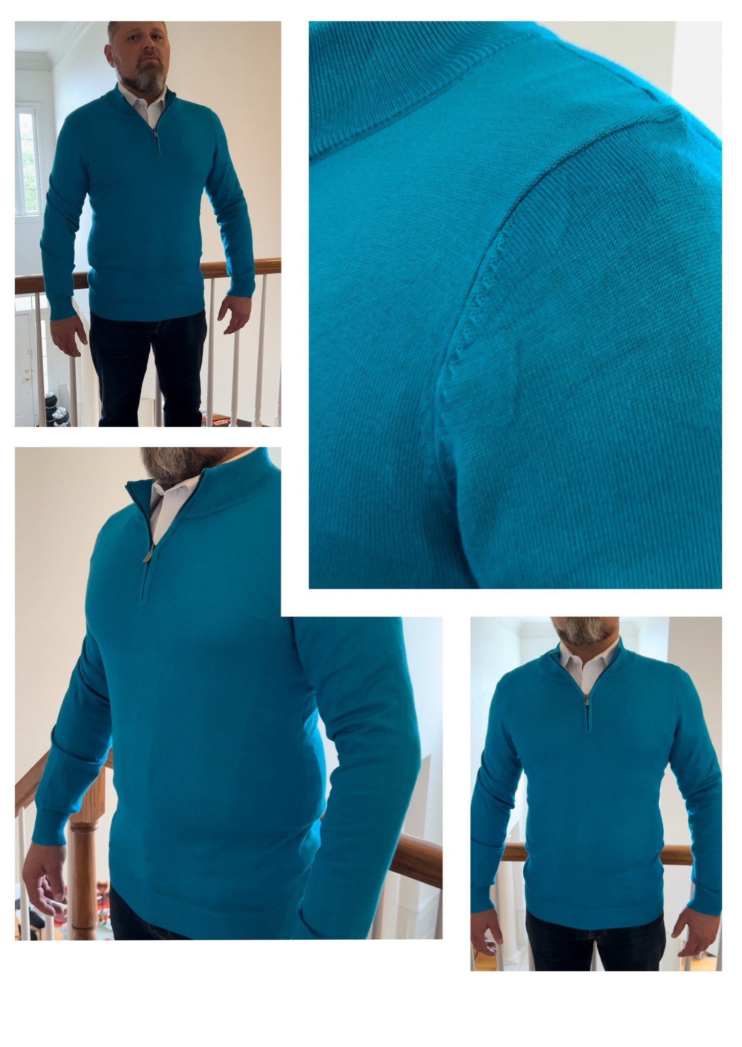 Sporting this vibrant quarter-zip sweater! 💙 The bold blue adds a splash of color to any ensemble, making it perfect for both casual and professional settings. Stay warm and stylish while embracing versatility and comfort. #BoldStyle #SweaterSeason #FashionEssentials

#LTKMens #LTKStyleTip