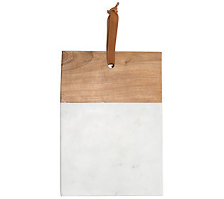 Foreside Home & Garden Small Marble Wood Cuttin g Board | QVC