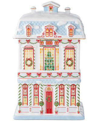 Village Christmas Cookie Jar | Macy's