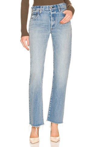 Moussy Vintage Siena Straight in Blue from Revolve.com | Revolve Clothing (Global)