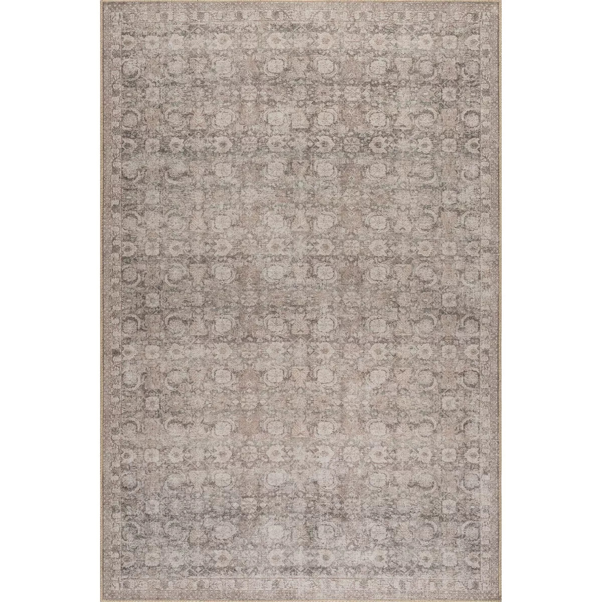 Nuloom Hillstone Collection Delphi Traditional Vintage Medallion Area Rug, 7' 10" x 10', Taupe | Target
