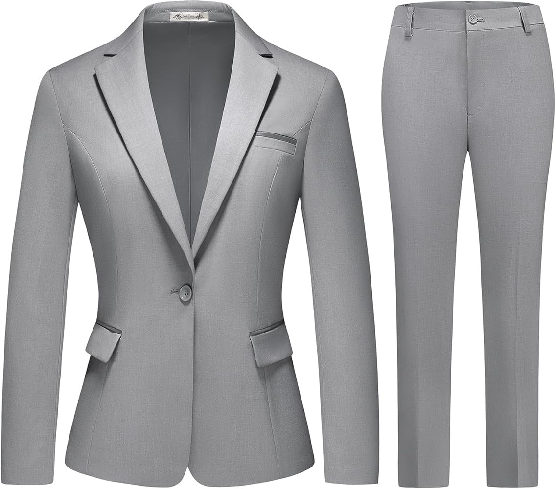 MODFUL Women Suits Work Professional Office 2 Piece Pant Suits for Women Business Outfits | Amazon (US)