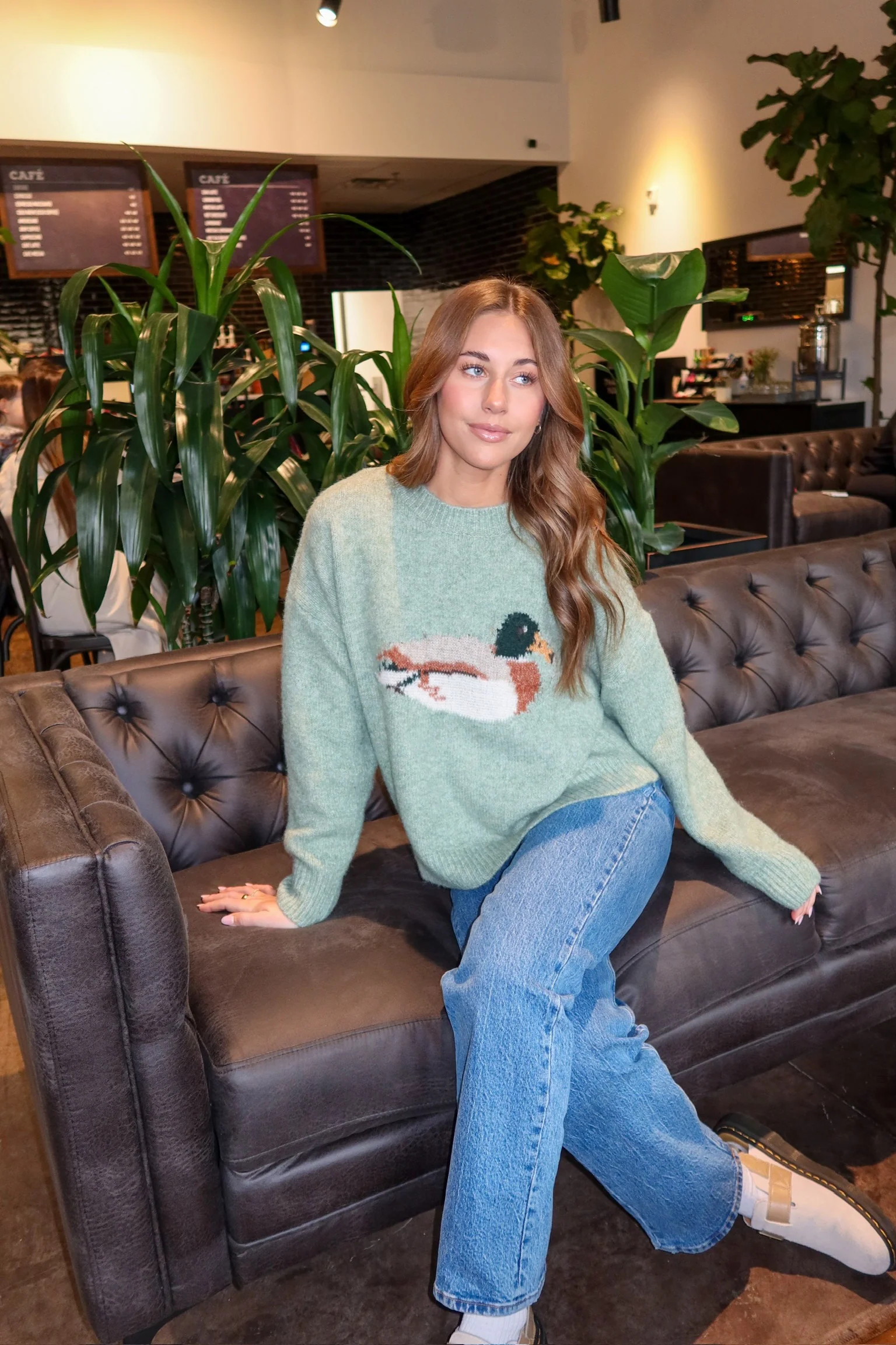 Duck Knit Sweater in Sage | Henly