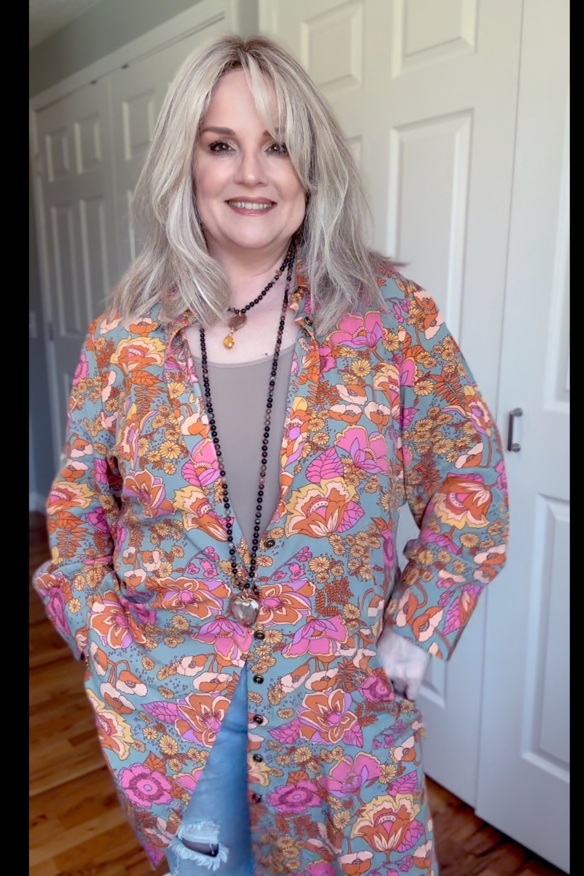Cute Outfit For Apple shaped Bodies and for those of us over 50! Such a happy Spring Look!

#LTKfindsunder100 #LTKplussize #LTKfindsunder50