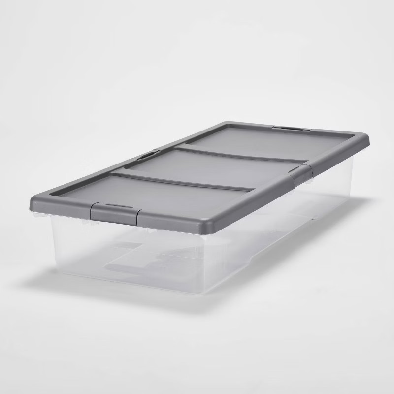 Underbed Latching Clear Storage Box - Brightroom™ | Target