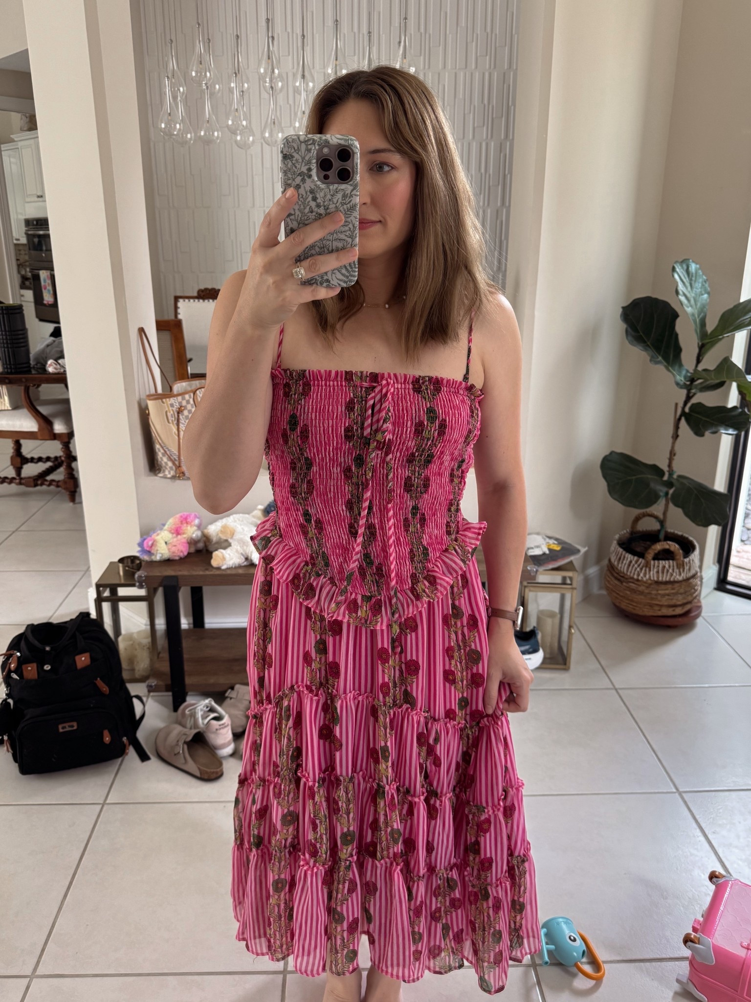 Obsessed with this dress 🩷🩷 
Wearing a small 

#LTKootd #LTKSpringSale