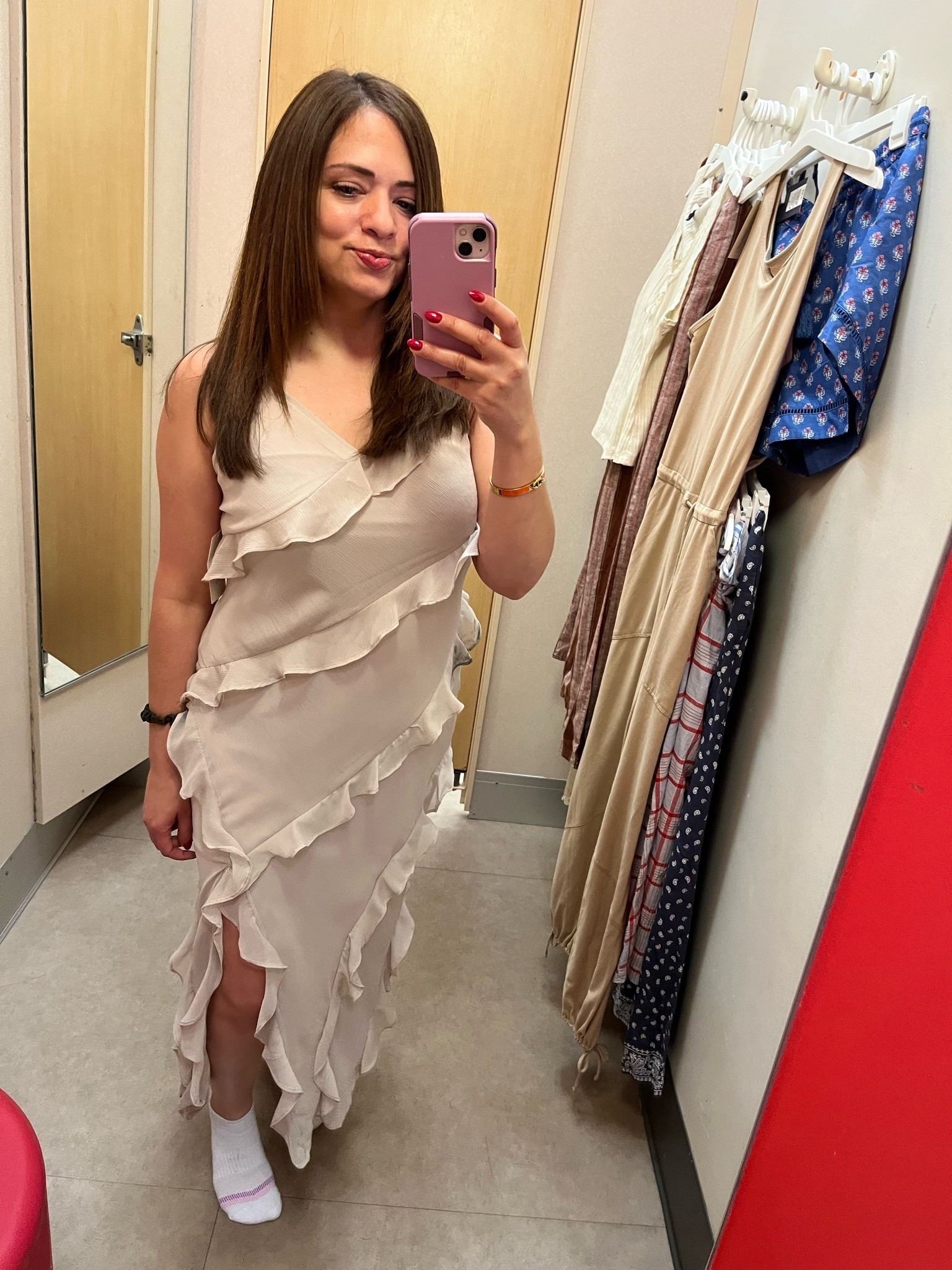 Such a beautiful chic dress from Target for your next wedding guest dress size Xs love the fit and it’s has adjusted straps

#LTKSaleAlert #LTKPetite