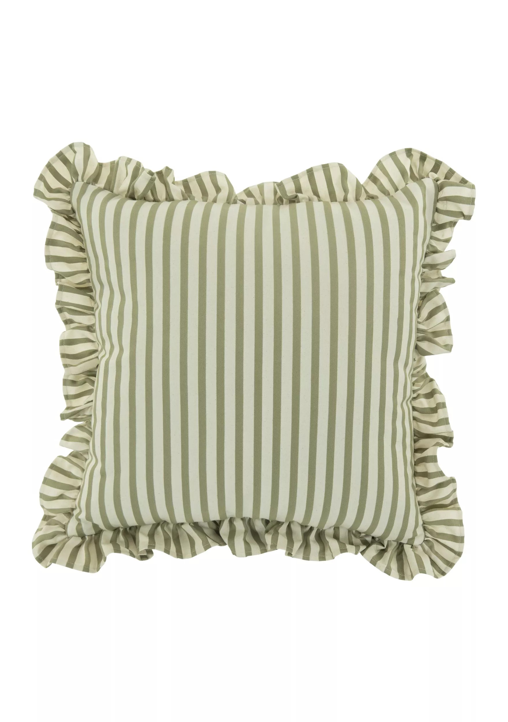 Ruffle Stripe Throw Pillow | Belk