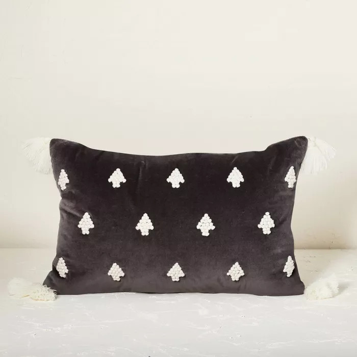 Oversized French Knot Christmas Tree Lumbar Throw Pillow - Opalhouse™ designed with Jungalow™ | Target