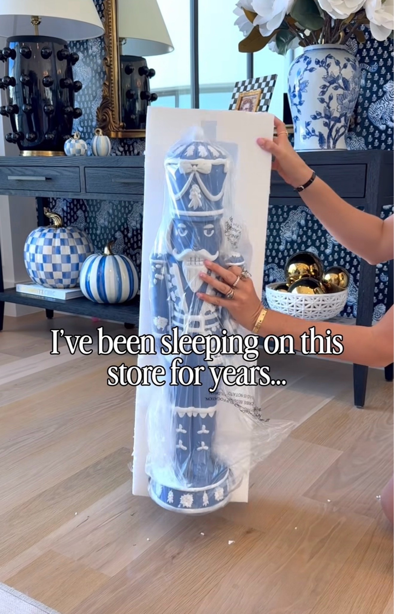 Can’t get over how fun these nutcrackers are!!💙🤍

#LTKHome #LTKSeasonal #LTKmomlife