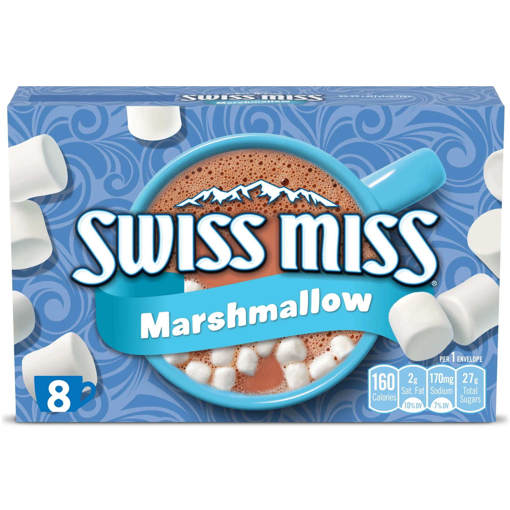 Swiss Miss Chocolate Hot Cocoa Mix With Marshmallows, 8 Count Hot Cocoa Packets | Walmart (US)