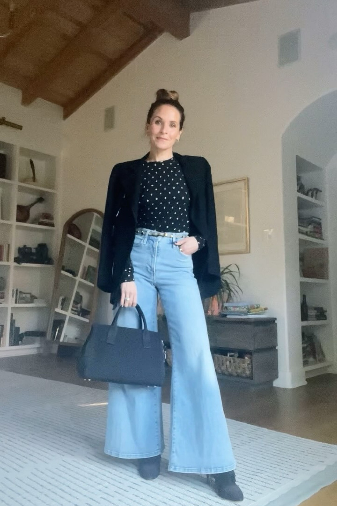 Holiday party day —>night

Do. The. Things. End? 

It’s feeling all day every day right now. School stuff, work stuff, friend stuff…all the stuff.

I put the boots, coat, bolder lipstick color in the car. 10am-7:30pm 🫠🫠

Links in stories and on my shopmy

#holidayvibes #daytonight #frame #widelegjeans #partystyle #ootdshare