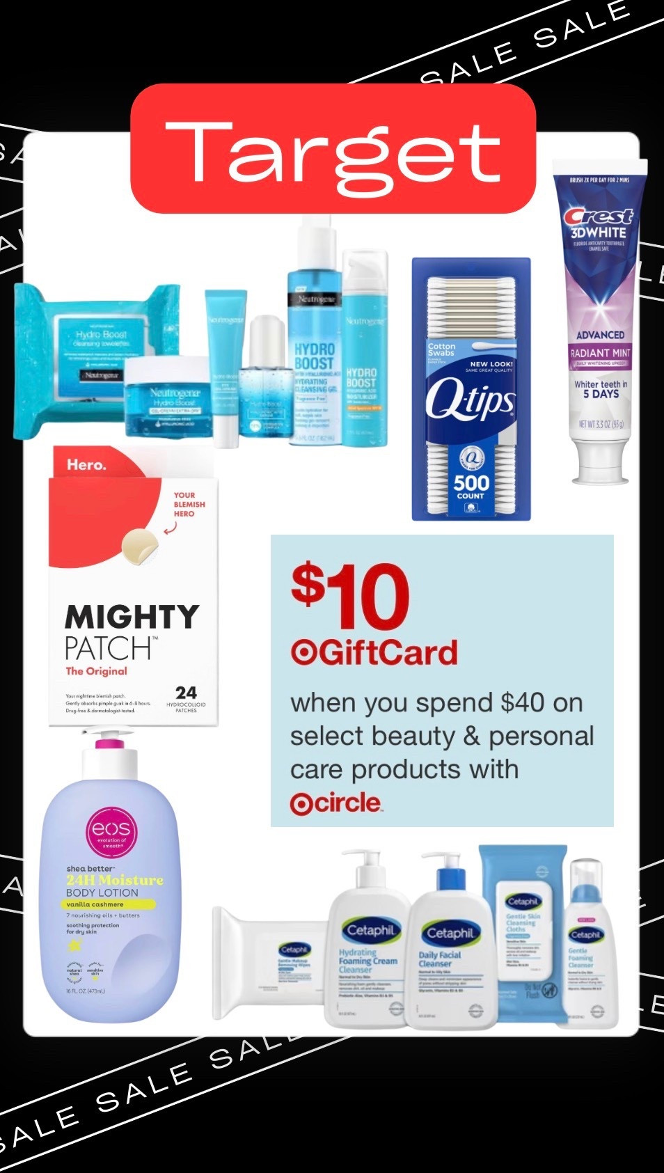 Target beauty sale. Spend $40 save $10