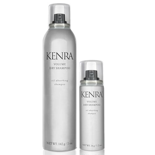 Kenra Volume Dry Shampoo Bundle | Oil Absorbing Shampoo | Translucent, Volume-Enhancing Spray | Instantly Refreshes Hair At The Root | Absorbs Oils & Impurities | All Hair Types | 5 oz + Travel 1.2 oz | Amazon (US)
