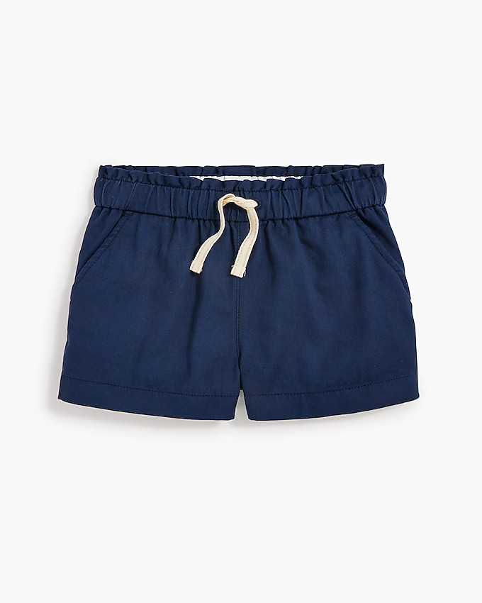 Girls' pull-on paper-bag short | J.Crew Factory