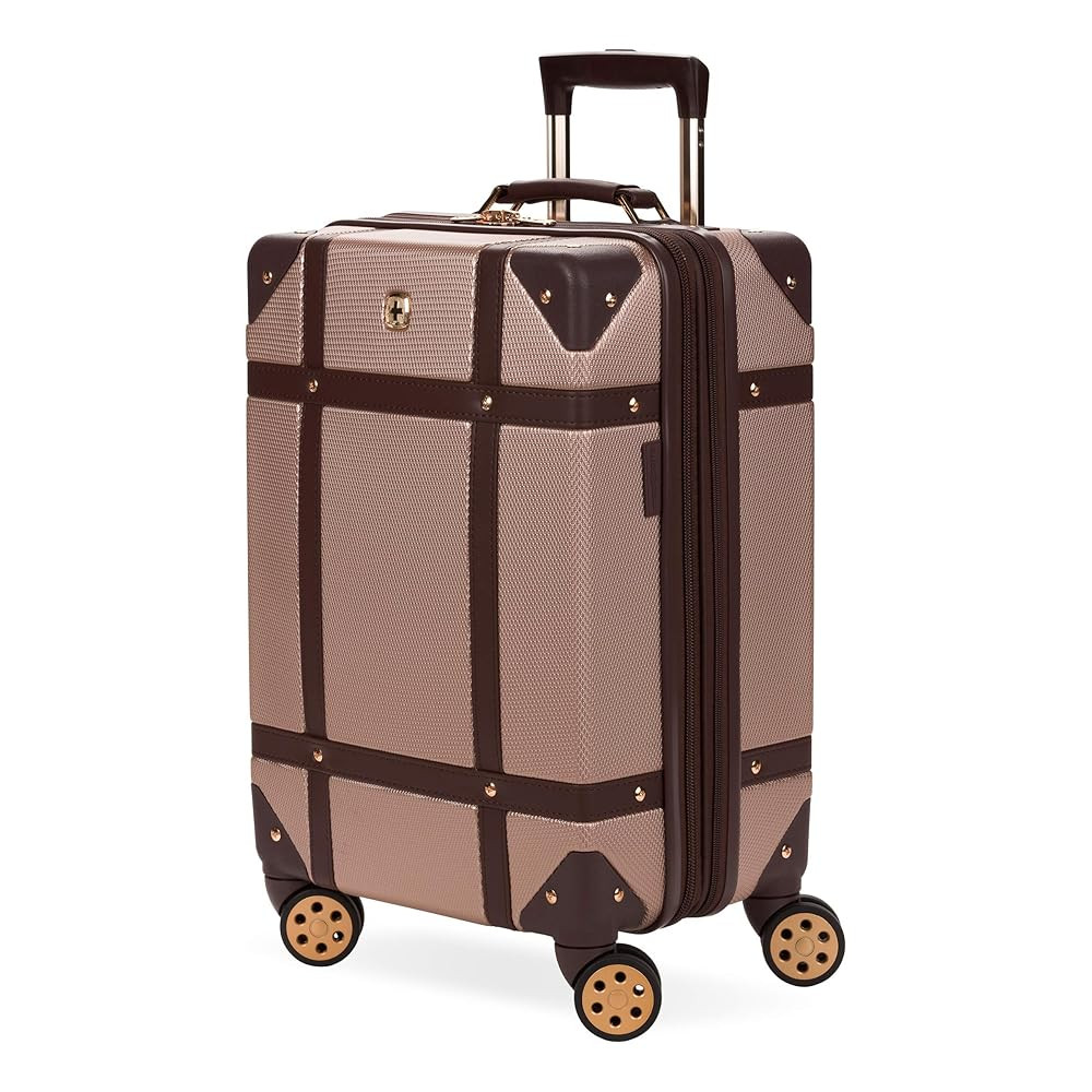 SwissGear 7739 Hardside Luggage Trunk with Spinner Wheels, Blush, Carry-On 19-Inch | Amazon (US)