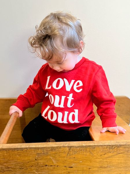 Love out loud toddler sweatshirt