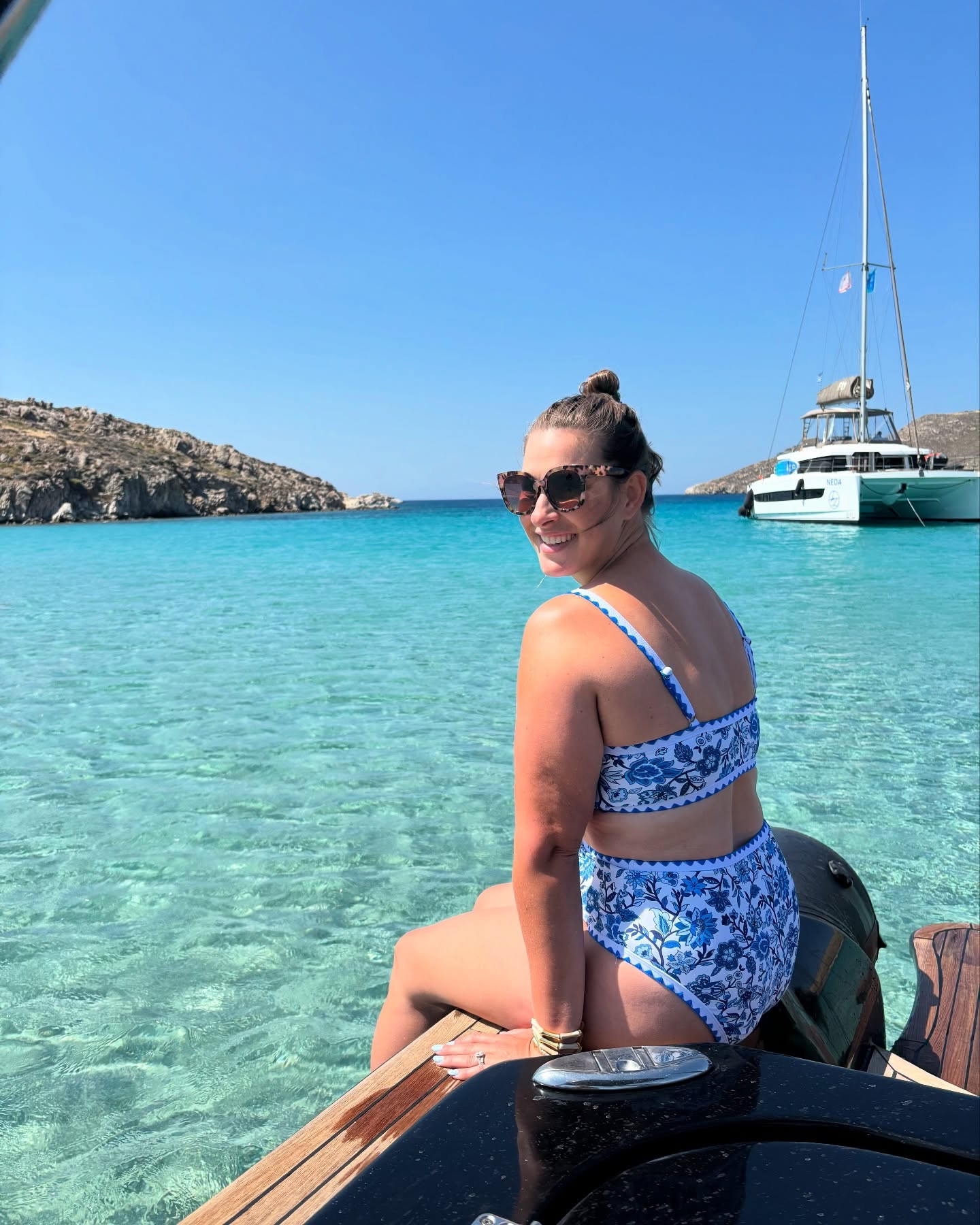 Greece you were beautiful 🇬🇷 The pictures don’t even do it justice! 🩵The people were lovely & swimming in the Aegean Sea was amazing…take me back! 

Follow & Comment LINK to receive the 🔗 to your DMs to shop 🛍️

#summertrip #greece #outfits #europetrip #vacationvibes #summersea #aegensea #mykonos #santorini