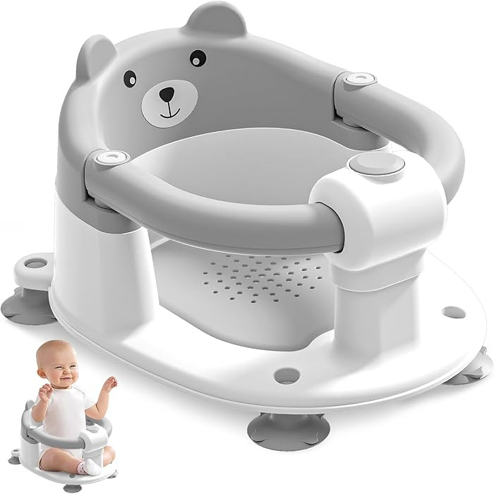 Baby Bath Seat for Babies 6 Months & up, Non-Slip Toddler Bath Seats for Babies Sitting Up, Safe ... | Amazon (US)