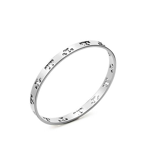 Tory Burch Pierced T Bangle | Tory Burch US