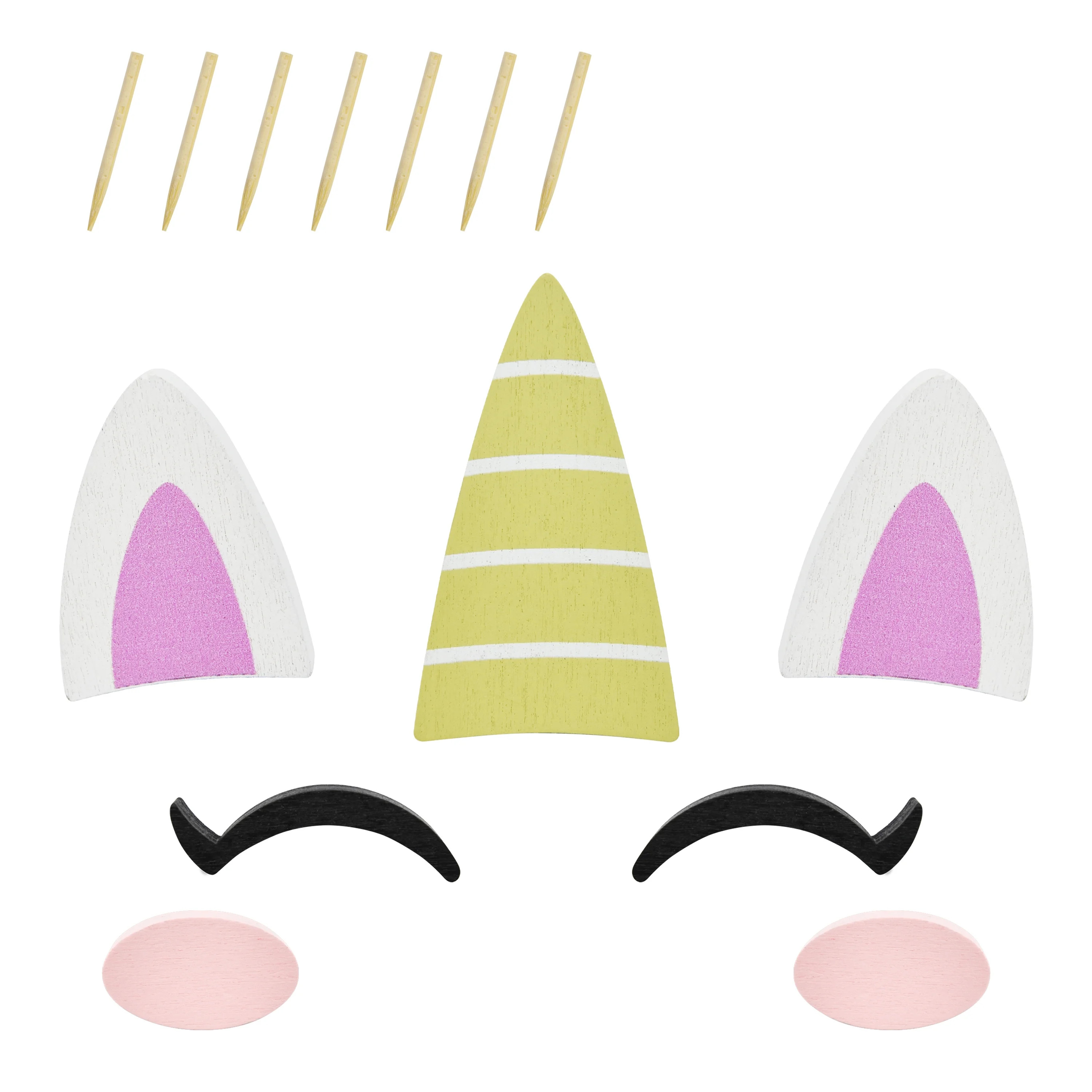 Halloween Pumpkin Decor, Unicorn, Decorating Kit for Child, Party Favors, 13 Pieces, by Way to Ce... | Walmart (US)