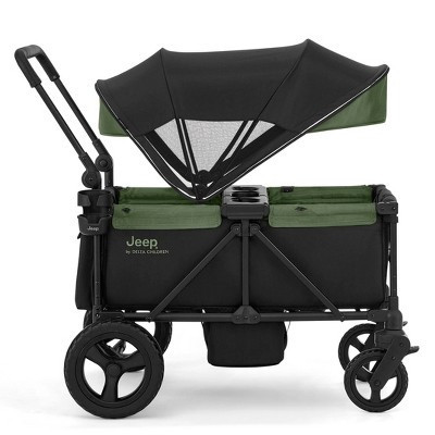Jeep Evolve JXP All-Terrain 2-Seater Stroller Wagon by Delta Children - Green | Target