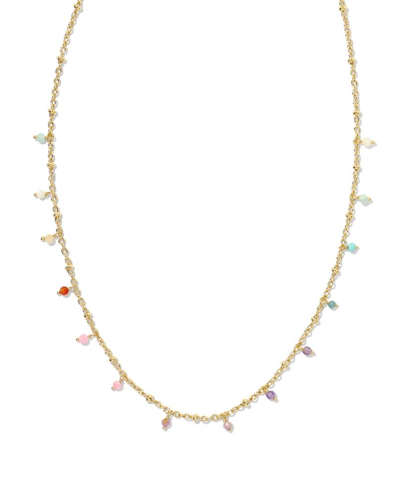 Camry Gold Beaded Strand Necklace in Pastel Mix | Kendra Scott | Kendra Scott