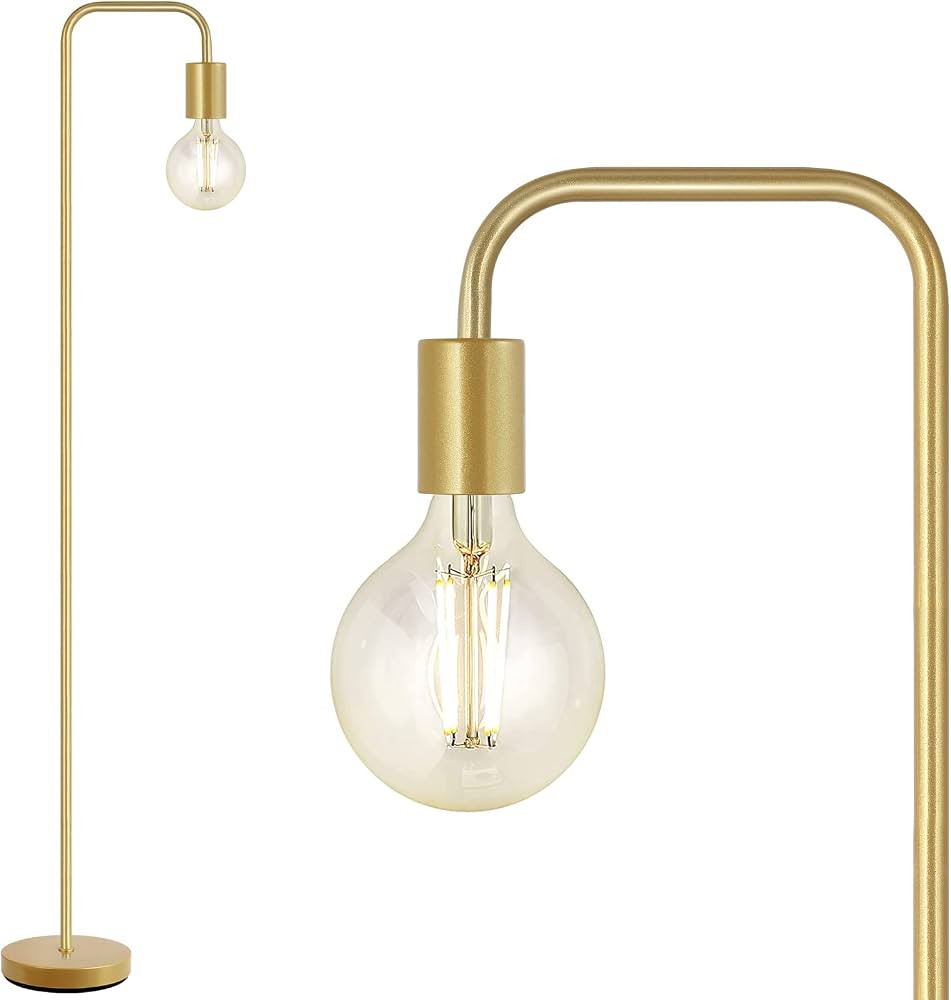 BoostArea Floor Lamp, Industrial Floor Lamp, 63 Inch Standing Lamp, E26 Socket, On/Off Footswitch... | Amazon (US)