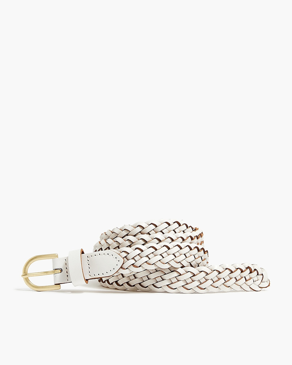 Skinny braided leather belt | J.Crew Factory