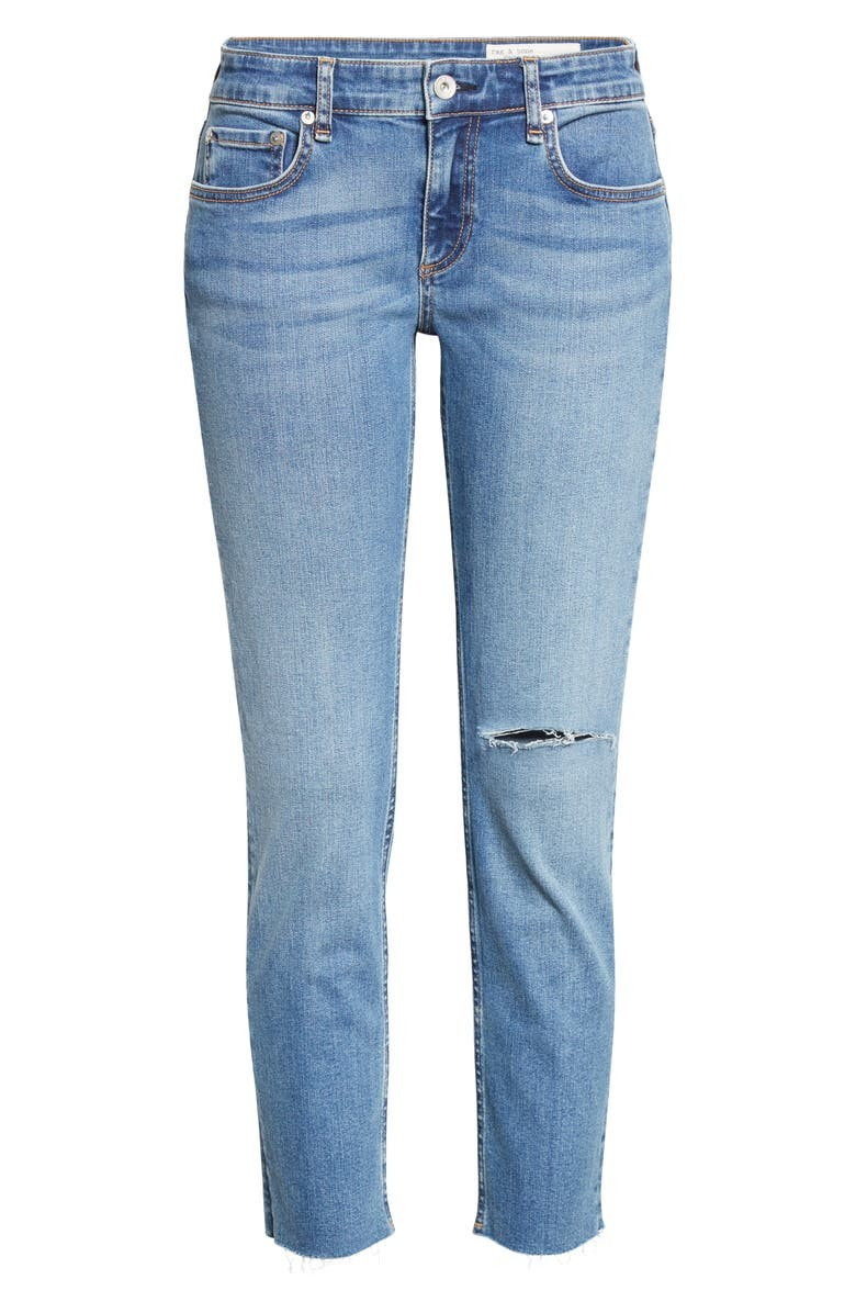 Dre Raw Hem Slim Boyfriend Jeans | Nordstrom