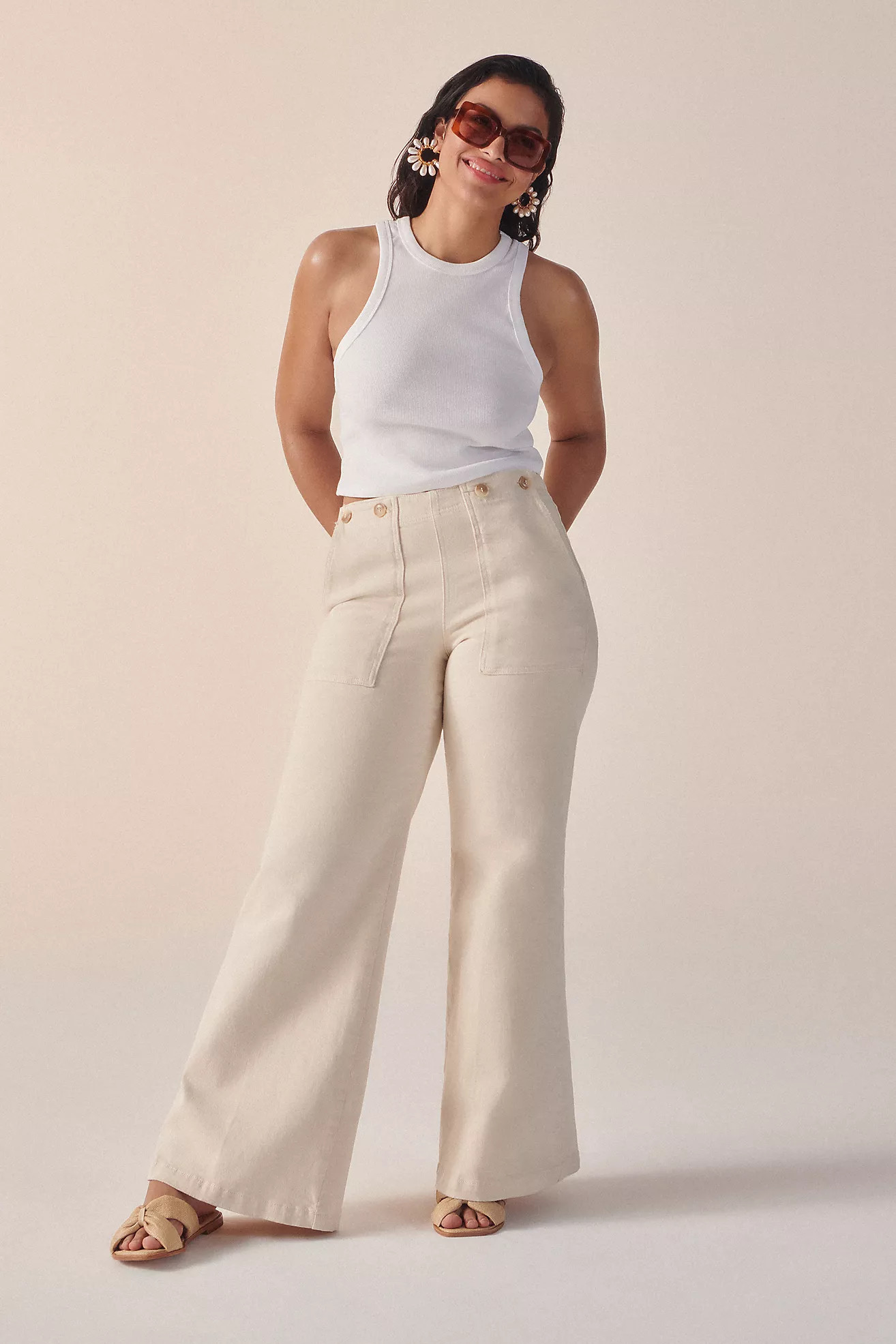 The Kit High-Rise Wide-Leg Utility Trousers | Anthropologie (US)
