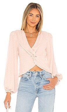 MAJORELLE Alejandra Top in Blush Pink from Revolve.com | Revolve Clothing (Global)