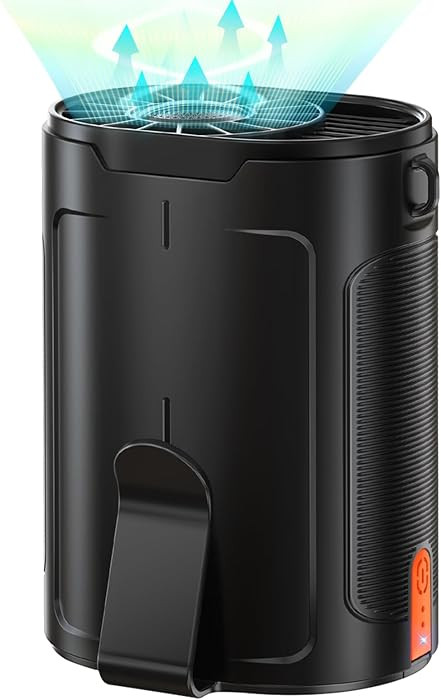 2025 AI Portable Fan Rechargeable, 4 Speeds 6600RPM Strong Airflow, Personal Waist Fan with up to... | Amazon (US)