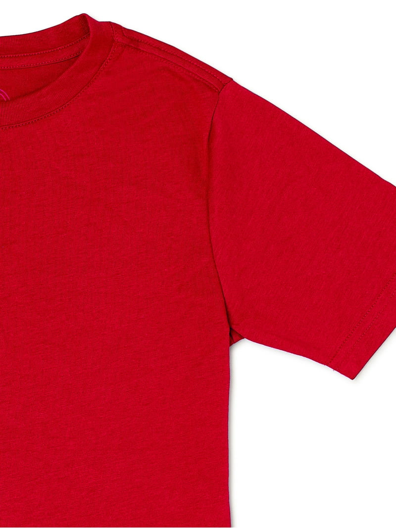 Wonder Nation Boys Kid Tough Tee with Short Sleeves, Sizes 4-18 & Husky | Walmart (US)