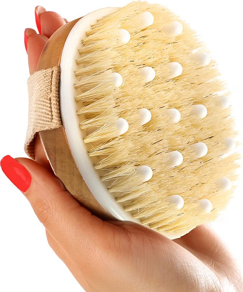 Dry Body Brush (1 Pack) - Reduce Cellulite, Dry Brush for Cellulite and Lymphatic Drainage, Exfol... | Amazon (US)