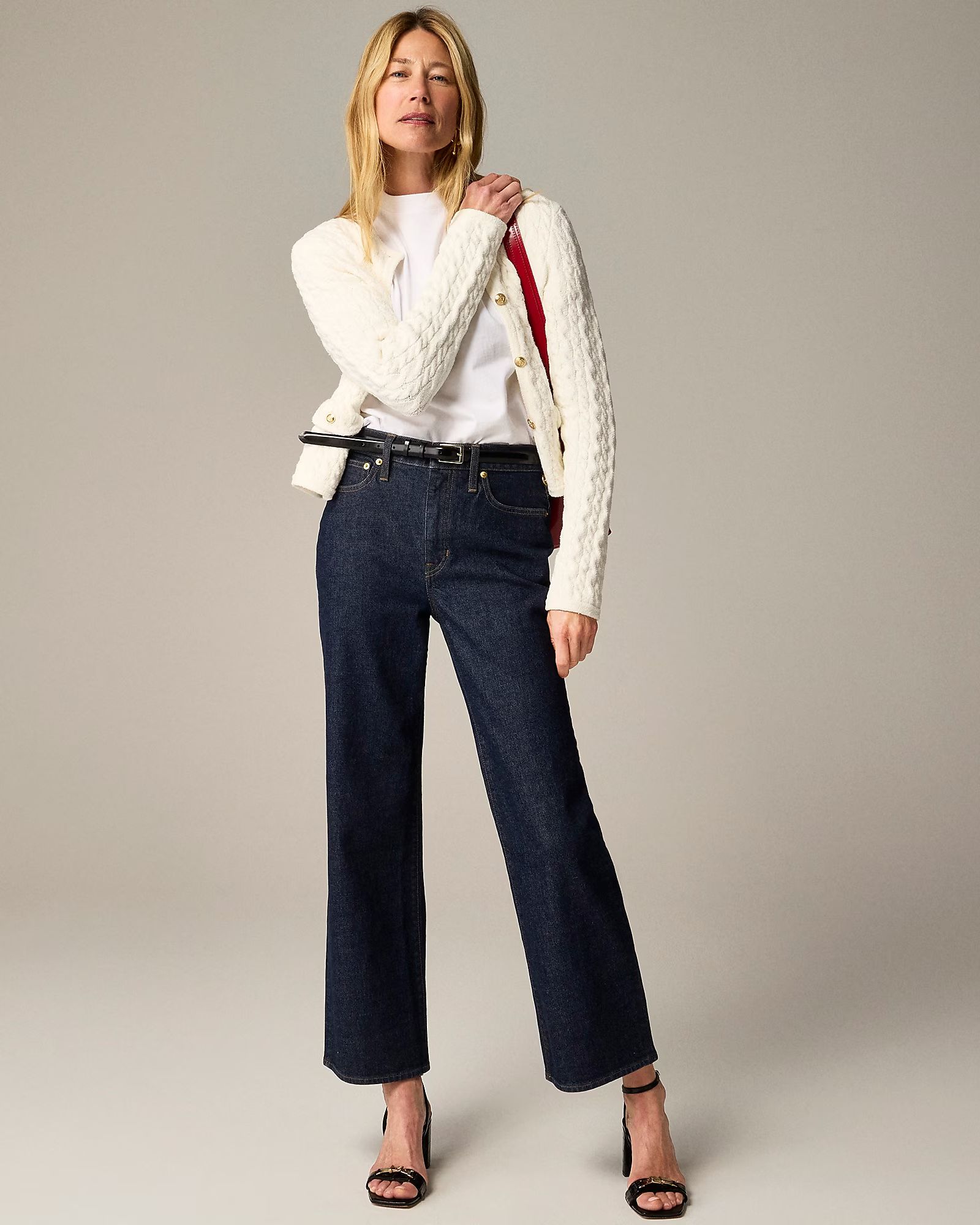 Petite high-rise slim-wide jean in 1996 semi-stretch | J. Crew US