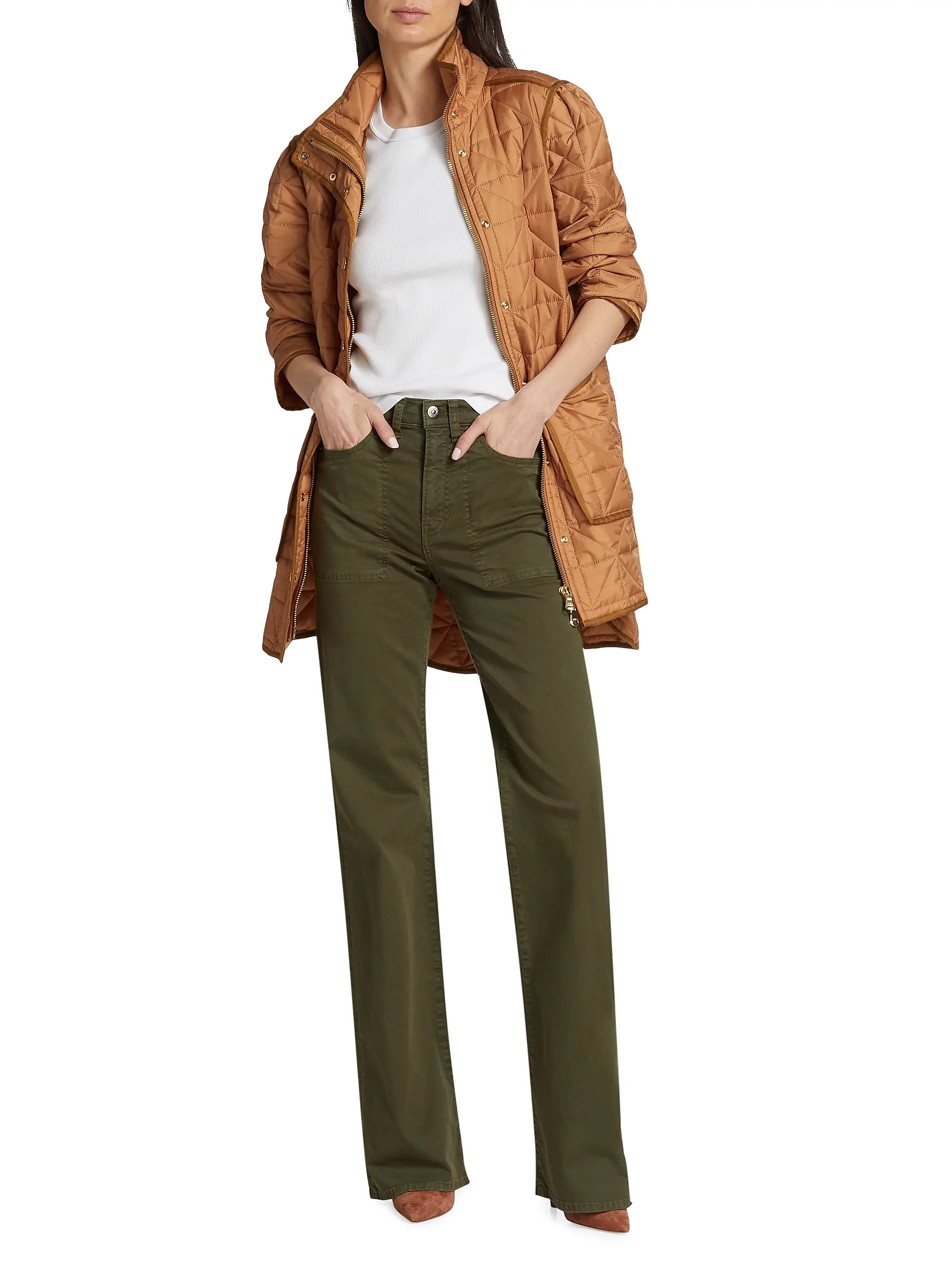 Pruitt Ribbed Cotton-Blend T-Shirt | Saks Fifth Avenue