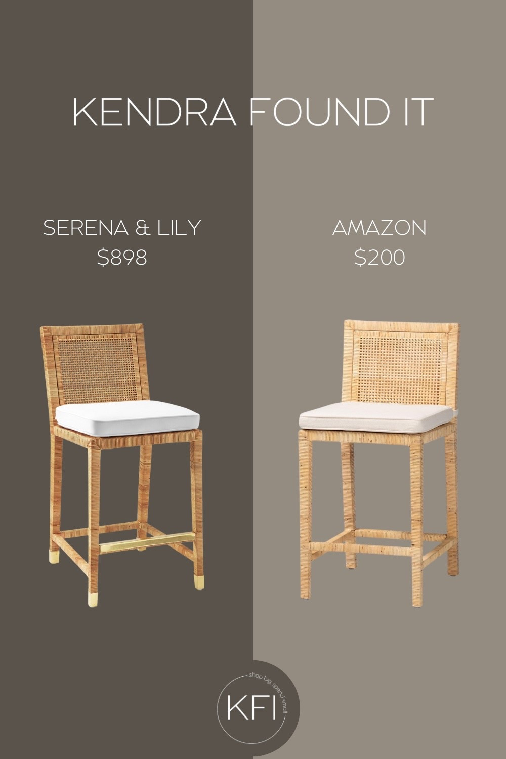 Serena & Lily Balboa Rattan Counter Stool dupe alert! If you're decorating your kitchen or dining space on a budget but still want that elevated, high-end look, this Amazon rattan bar stool is a must-see. It’s nearly identical to the $898 designer version, but comes in at just $200 — giving you that laid-back coastal vibe without breaking the bank. I’m always on the hunt for chic home decor finds that look expensive but are actually affordable, and this one fits the bill perfectly. If you’re into modern coastal style, rattan furniture, or simply want budget-friendly furniture that doesn’t look budget, this dupe is a gem. I share designer-inspired home finds like this all the time — follow along if you love affordable style and decorating hacks that don’t compromise on aesthetics.

#LTKHome #LTKFamily #LTKSaleAlert