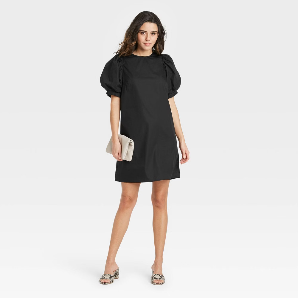 Women's Puff Short Sleeve Dress - A New Day™ | Target