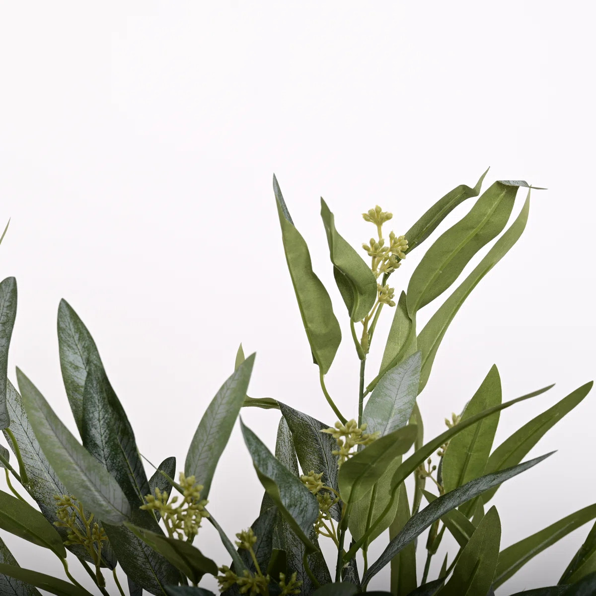 Artificial Farmhouse Greenery Branch Long Stem Foliage Leaves Sprays For Vase Filler, Home Office... | Wayfair North America