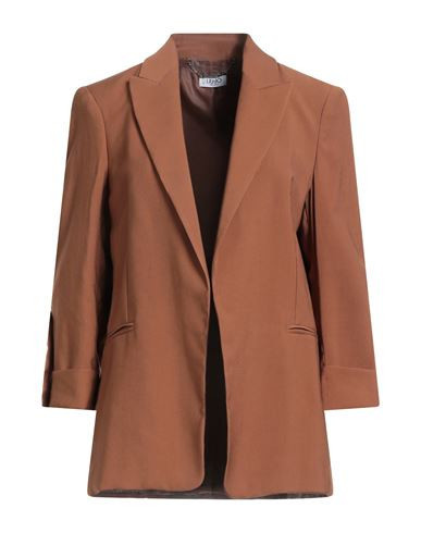 Liu •jo Woman Blazer Brown Size 10 Viscose, Polyester | YOOX (US)