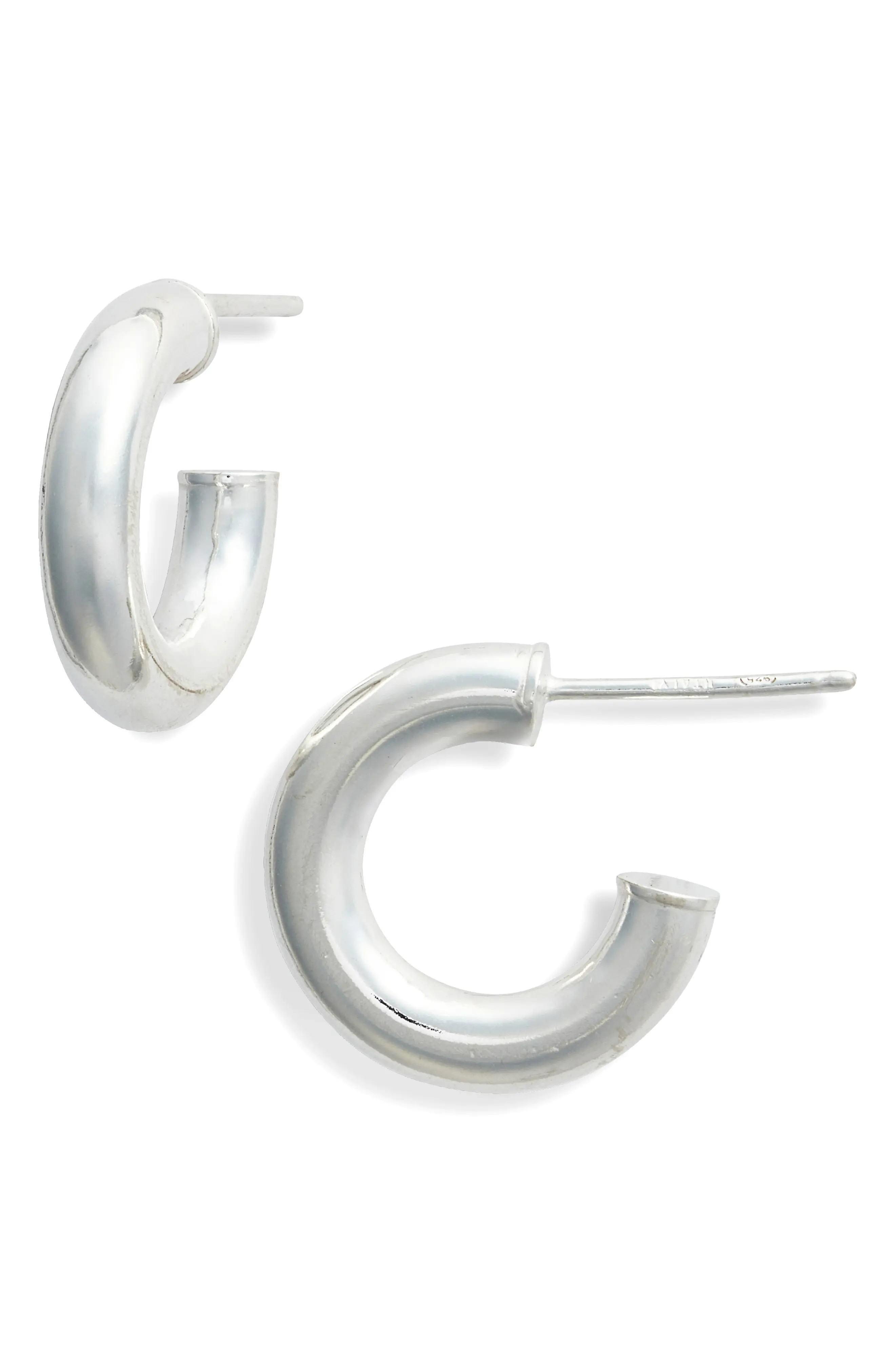 Argento Vivo Sterling Silver Mini Tube Hoop Earrings (Women) | Nordstrom | Nordstrom